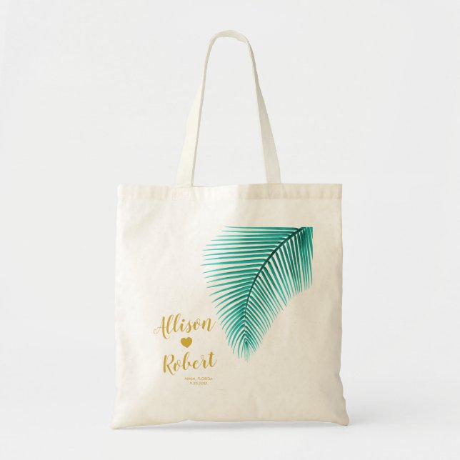 Bolso tropical de hoja de palma de la recepción de (Frente)