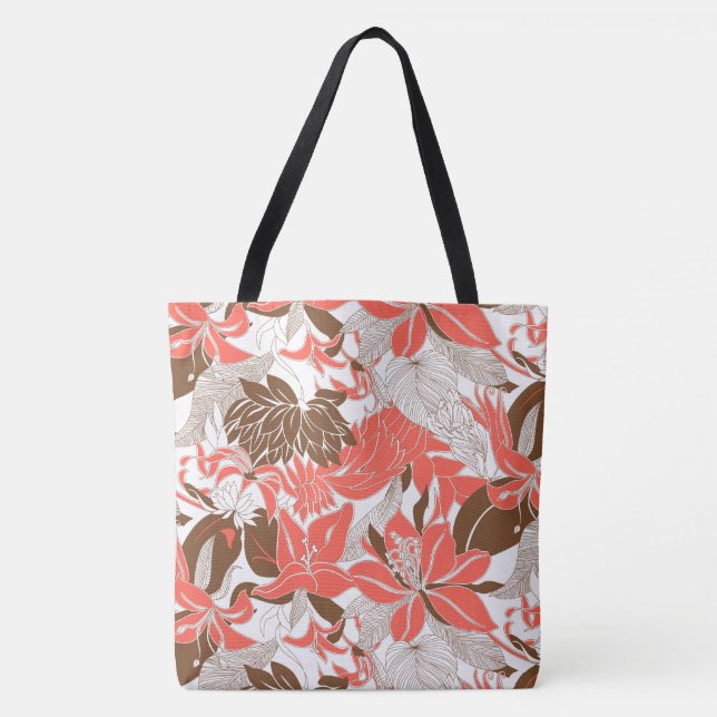Bolso tropical de la playa del lirio y del Protea (Anverso)