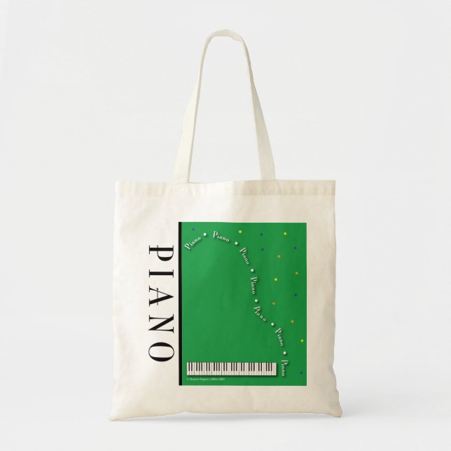 Bolso verde del piano de cola (Frente)