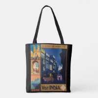 Bolsos de collage de pósters de viajes de la India