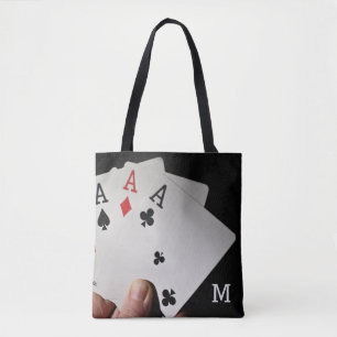 Bolsos de encargo del monograma del jugador de