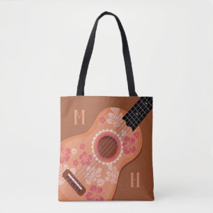 Bolsos de encargo del monograma del Ukulele