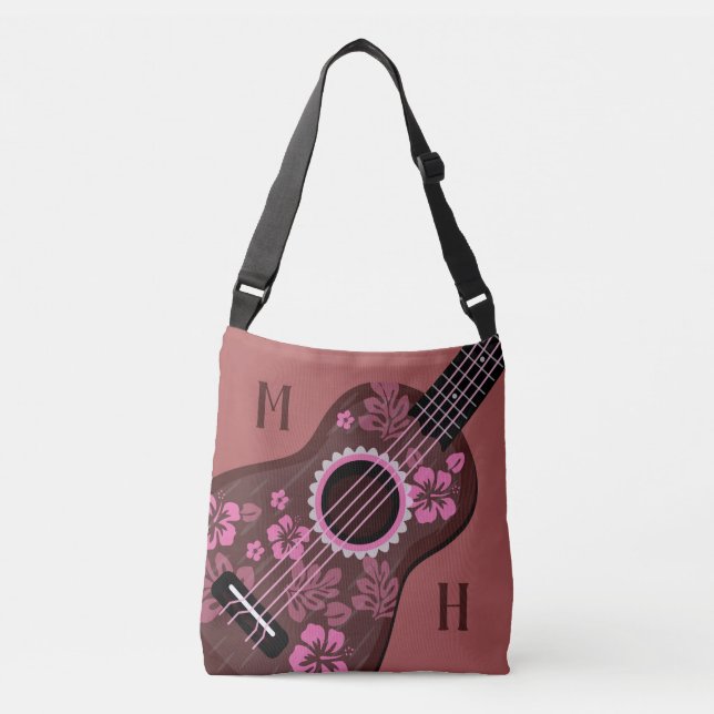Bolsos de encargo del monograma del Ukulele (Anverso)