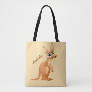 Bolsos de encargo del texto del canguro lindo