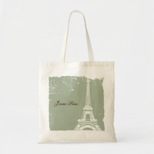 Bolsos de la lona de la torre Eiffel