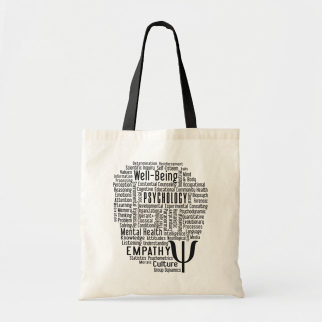 Bolsos de la nube de la palabra de la PSICOLOGÍA (Frente)