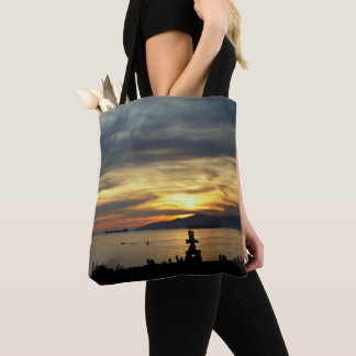 Bolsos de la puesta del sol de Vancouver de la