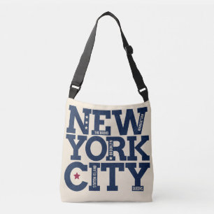 Bolsos de la tipografía de New York City