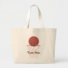 Bolsos de lienzo Personalizados de Basketball Team