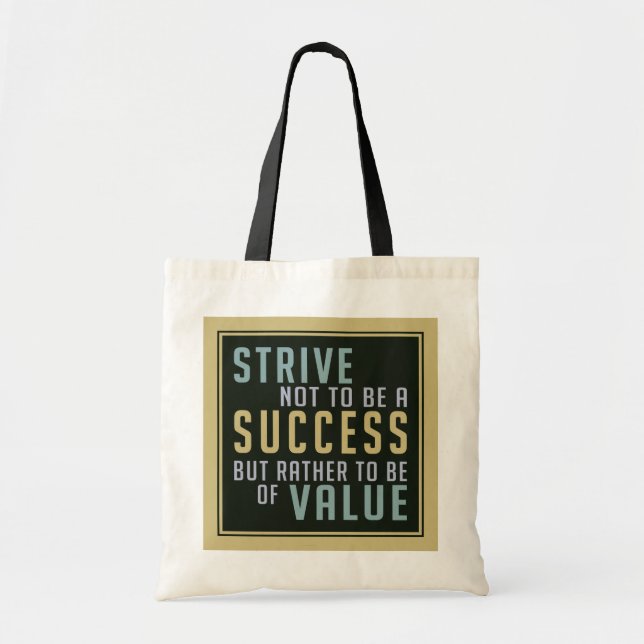 Bolsos de motivación de éxito y valor (Frente)