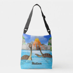 Bolsos de nombres personalizados de los dinosaurio