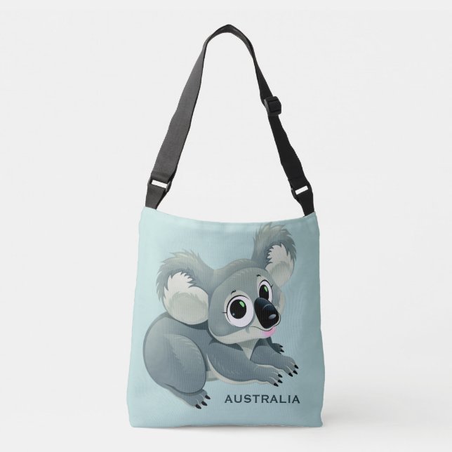 Bolsos de texto del personalizado Cute Koala (Anverso)