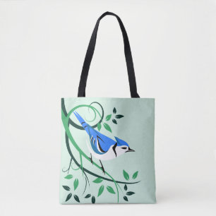 Bolsos decorativos del arrendajo azul