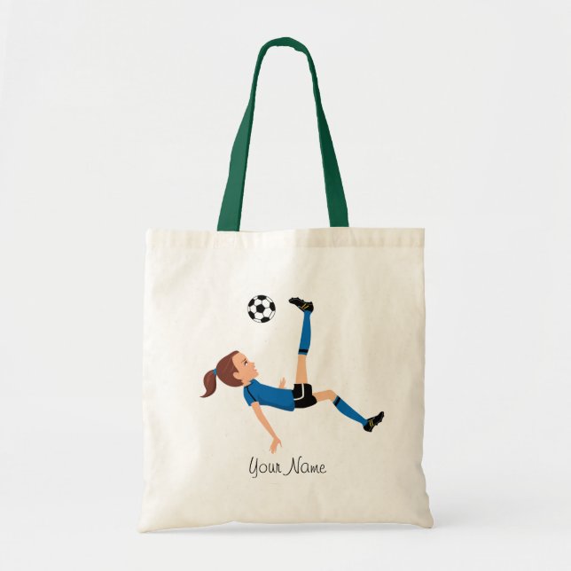 Bolsos ilustrados fútbol femenino (Frente)