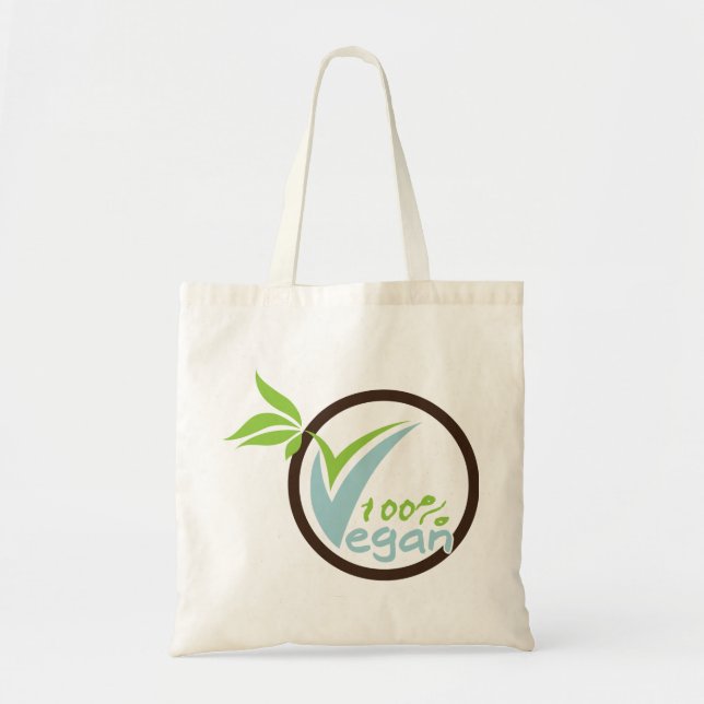 Bolsos reutilizables 100% de la lona del vegano (Frente)