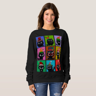 Bolt The Cat Navidades la sudadera de las mujeres