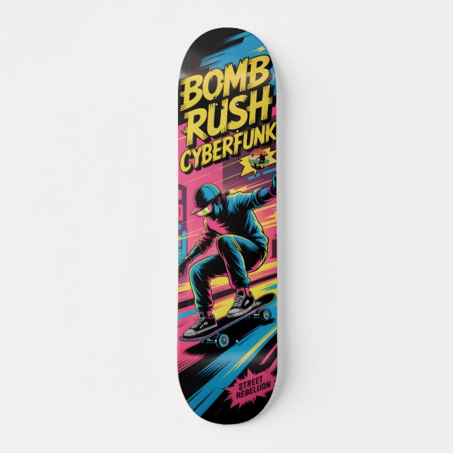 Bomb Rush Cyberfunk Skateboard (Anverso )