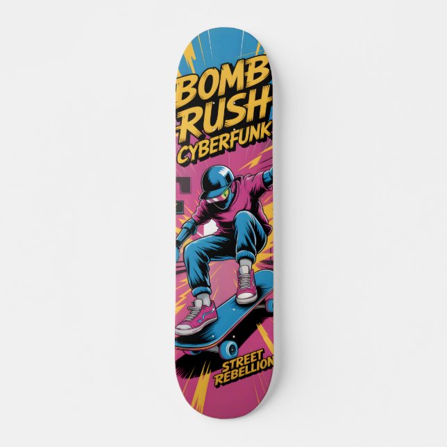 Bomb Rush Cyberfunk Skateboard (Anverso )
