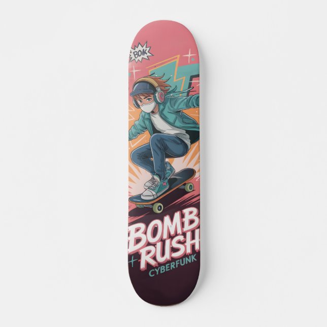 Bomb Rush Cyberfunk Skateboard (Anverso )