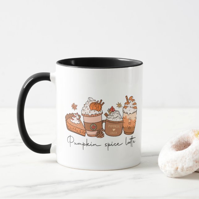 Bomba de pulpa de latte de especias, taza de vibra (Con donut)