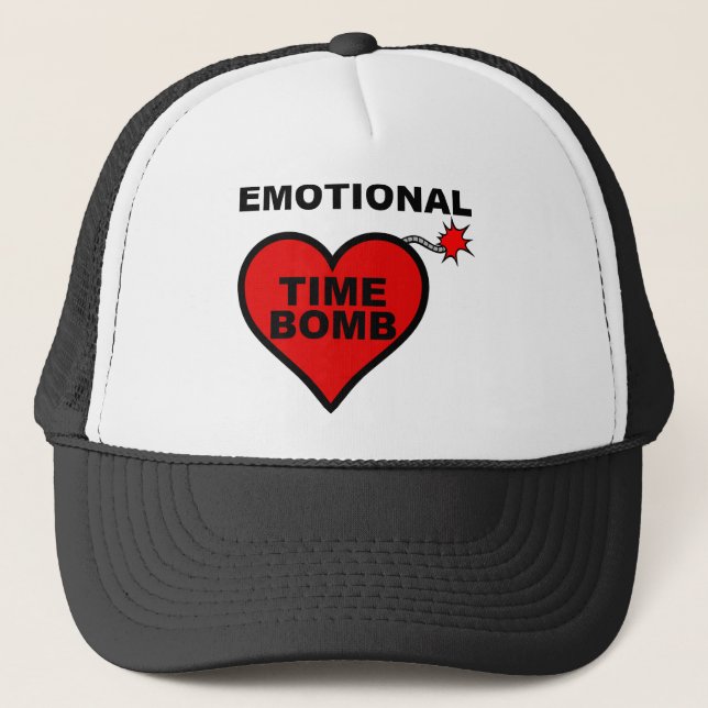 Bomba de Tiempo Emocional Gorra Divertida Sombrero (Anverso)