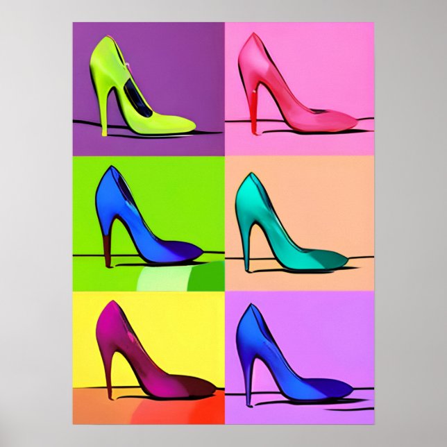 Bombas Stiletto, talones altos Poster Arte (Frente)