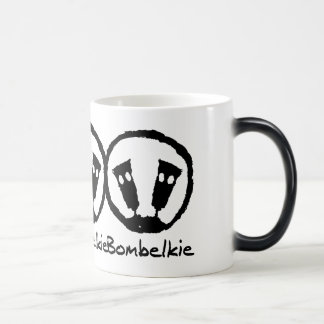 Bombelkie negro/blanco taza Morphing de 11 onzas