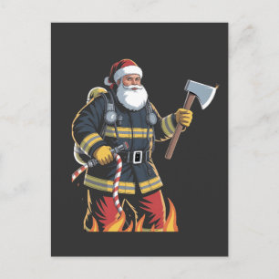 Bombero Camión de bomberos Árbol de Navidad Santa 