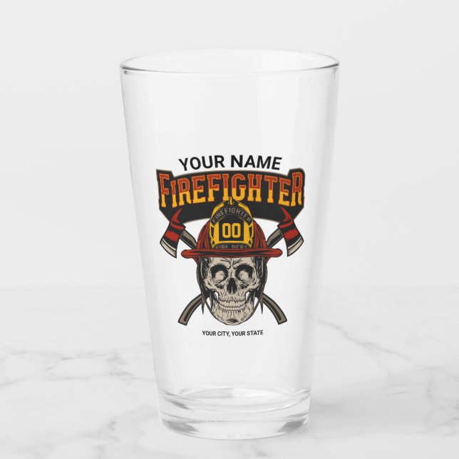 Bombero de casco falso artificial personalizado (Anverso)