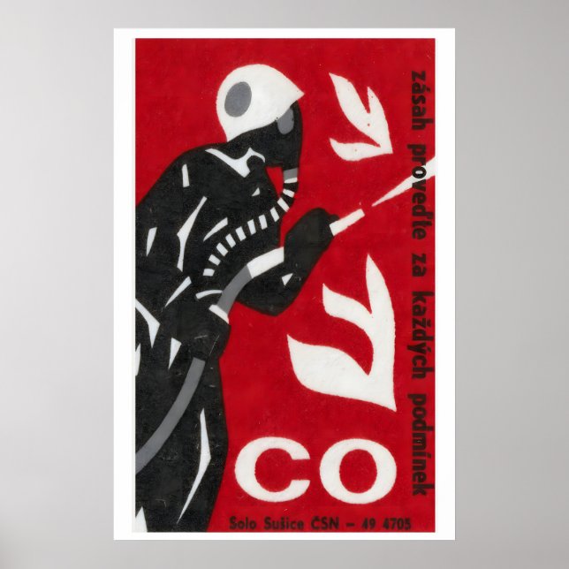 Bombero - Impresión de caja de cerillas - Arte de  (Frente)