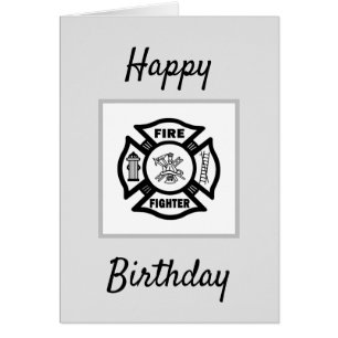 Bombero llama feliz cumpleaños