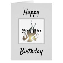 Bombero llama feliz cumpleaños