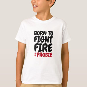 Bombero nacido para combatir una camiseta de bombe