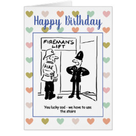 Bombero y policía comparten Chiste