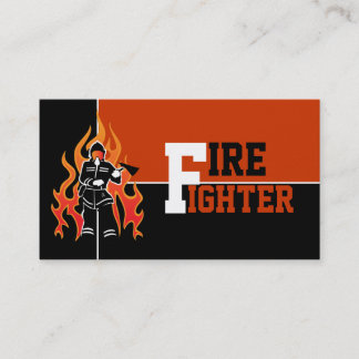 Bomberos/bomberos atrapando tarjetas de visita
