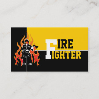 Bomberos/bomberos atrapando tarjetas de visita