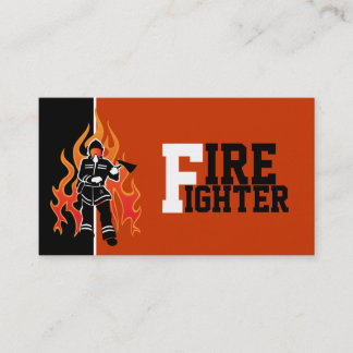 Bomberos/bomberos atrapando tarjetas de visita