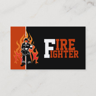 Bomberos/bomberos atrapando tarjetas de visita