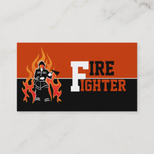 Bomberos/bomberos atrapando tarjetas de visita