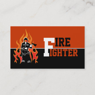 Bomberos/bomberos atrapando tarjetas de visita