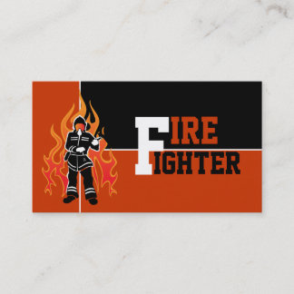 Bomberos/bomberos atrapando tarjetas de visita