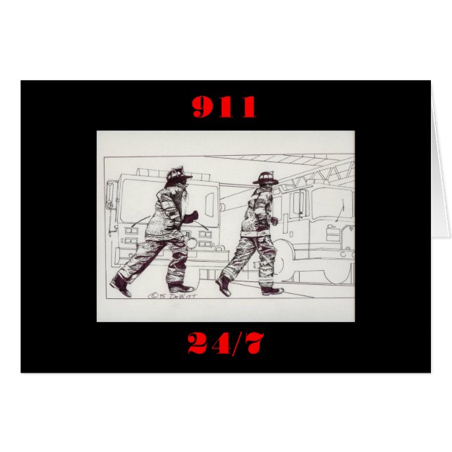 Bomberos en engranaje (Anverso (Horizontal))