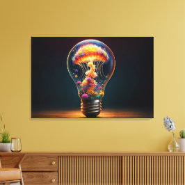 Bombilla de vidrio de gelatina brillante arte de f