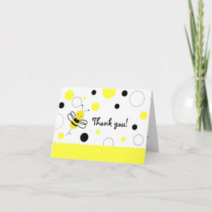 Bomble Bee Birthday Folded Gracias Cartas De Nota