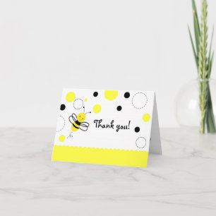 Bomble Bee Birthday Folded Gracias Cartas De Nota