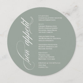 Bon Appetit elegant Menu