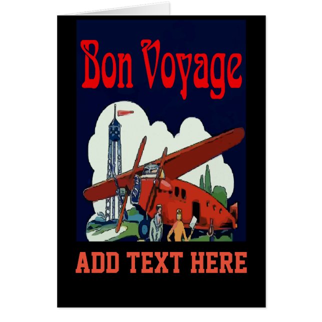 Bon Voyage, estilo vintage (Frente)