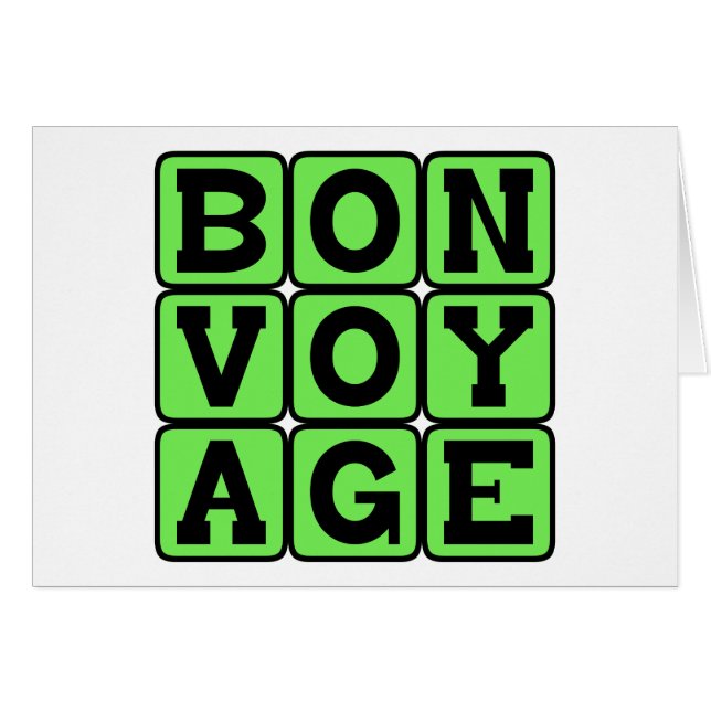 Bon Voyage, Ten Un Buen Viaje (Anverso (Horizontal))