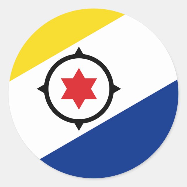 Bonaire Flag Pegatina (Anverso)
