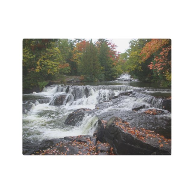 Bond Falls Cascades arte de la pared metálica (Anverso)